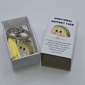 Emotional Support Taco Keychain